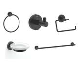 Kit Acessorios 5 Pecas New City 60cm X 22cm X 5,5cm Matte Black