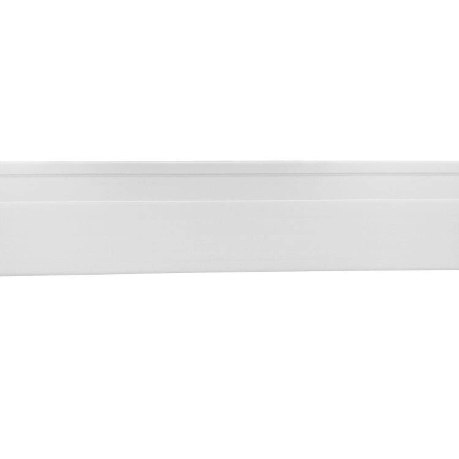 Kit Com 15 Barras Rodapé De Pvc 10cm X 15mm X 2,40m Master Bariri 36m Branco