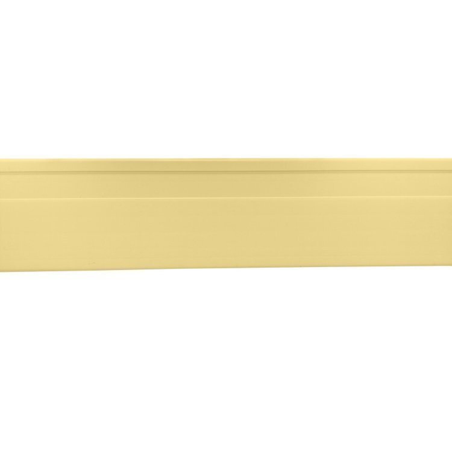 Kit Com 15 Barras Rodapé De Pvc 10cm X 15mm X 2,40m Master Bariri 36m Marfim