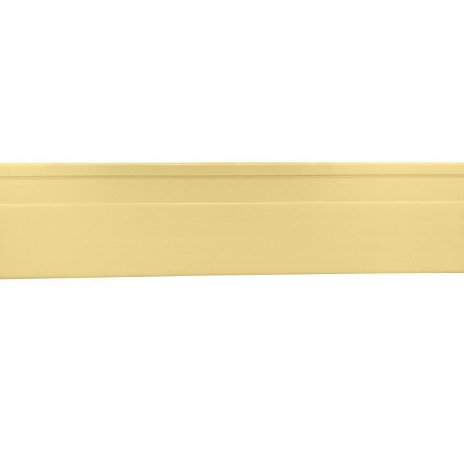 Kit Com 15 Barras Rodapé De Pvc 7cm X 15mm X 2,40m Master Bariri 36m Marfim