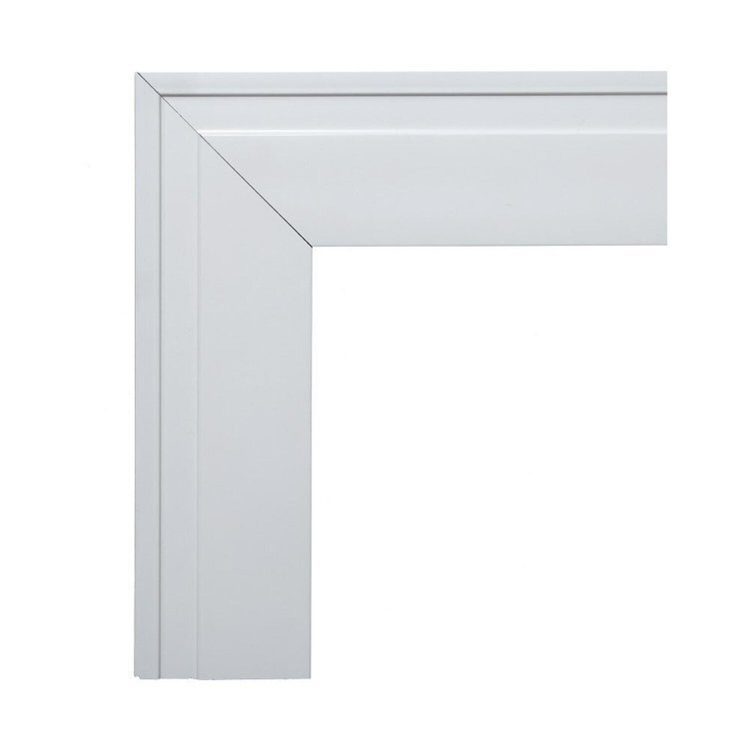 Kit Com 20 Barras Guarnição De Poliestireno 7cm X 15mm Frisado 45m Branco