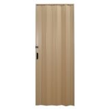 Porta Sanfonada De Pvc 90 Cm X 210cm Bege