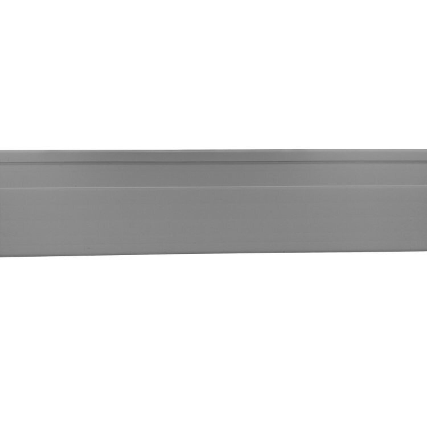 Kit Com 20 Barras Rodapé De Pvc 7cm X 15mm X 2,40m Master Bariri 48m Cinza