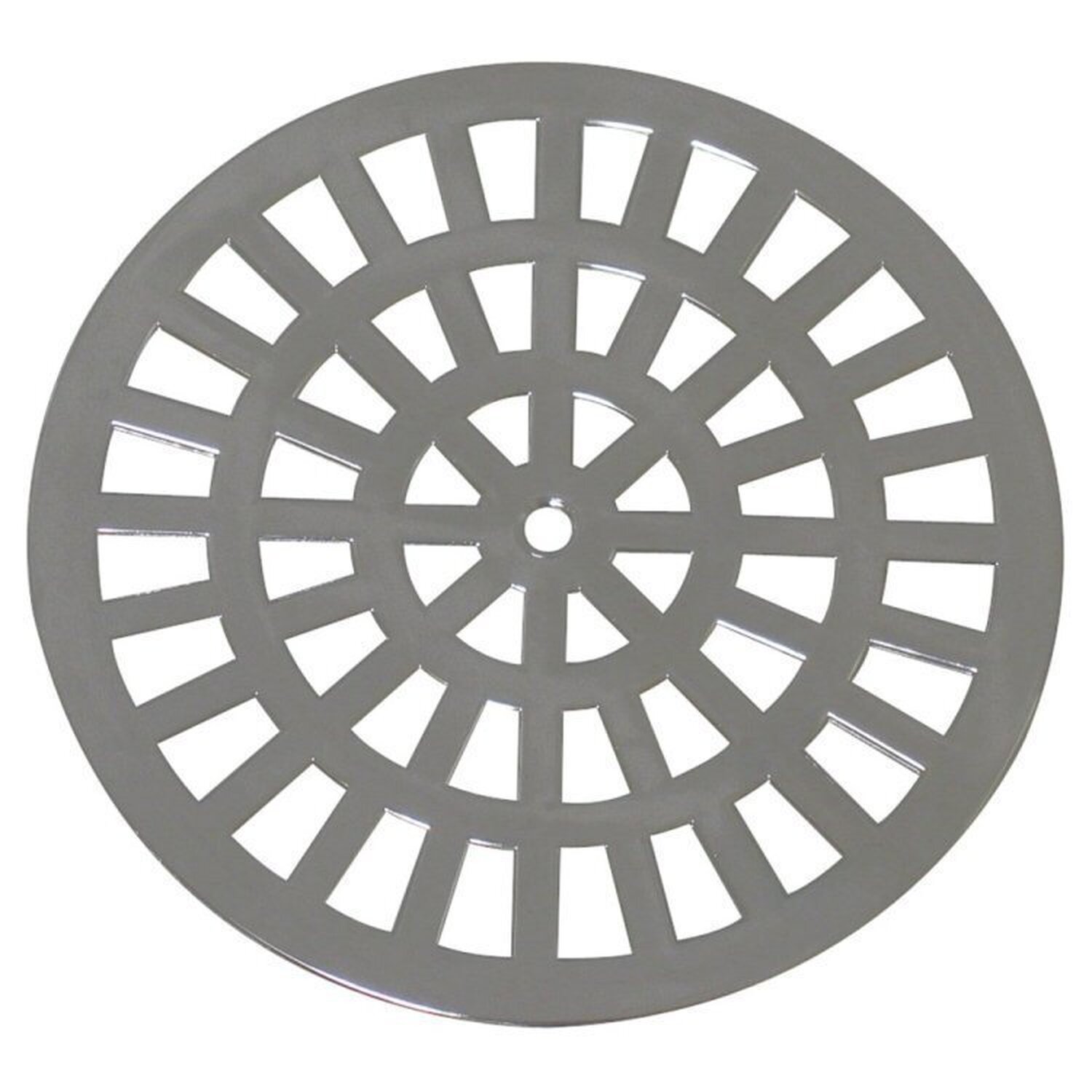 Kit 10 Grelha Redonda Com Diâmetro De 15cm Em Abs Astra Cromado