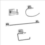 Kit Acessorios 4 Pecas New Elite 60cm X 22cm X 8,6cm Cromado