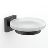 Saboneteira New Elite 13cm X 11cm X 4,5cm Preto Matte