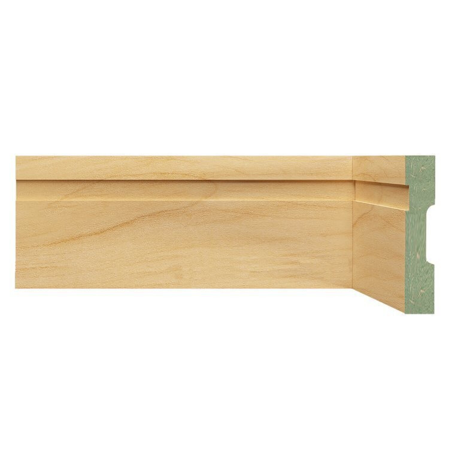 Kit Com 15 Barras Rodapé De Mdf 10cm X 15mm X 2,40m Frisado Resistente A Umidade Moldufama 1002 36m Castanho