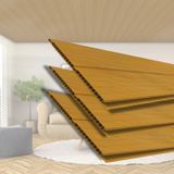 Kit 10 Caixas Com 60 M² Forro De Pvc 8mm X 20cm X 3m Permatti Cerejeira
