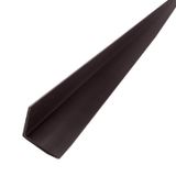 Kit 15 Caixas Com 150 M Cantoneira Em L Pvc Protetor De Canto 25x25mm Barra 300cm Bariri Marrom