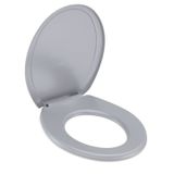 Kit 3 Assentos Original Universal Multimarcas Roca Cinza Cromo