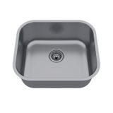 Cuba De Inox Para Cozinha N3 40x34x11cm Com Válvula Cinza