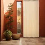 Kit Com 3 Portas Sanfonada De Pvc 210x62cm Bariri Amarelo