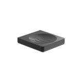 Saboneteira Tempo Elegante Brushed Titanium Black