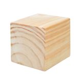 Cubo De Madeira Jardim E Varanda 9,5x9,5x9,5cm Bege