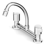 Misturador Para Cozinha De Mesa Bica Móvel Com Arejador Articulado Fit Cromado