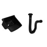 Tanque Plástico 40 Litros 57,9x52x31,8cm Com Sifão Astra Preto