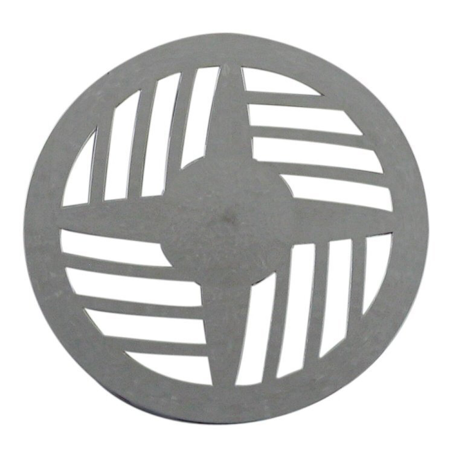 Kit 3 Grelha Redonda Com Diâmetro De 15cm Em Abs Modelo Ii Astra Cromado