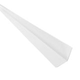Kit 15 Caixas Com 150 M Cantoneira Em L Pvc Protetor De Canto 25x25mm Barra 300cm Bariri Branco Neve