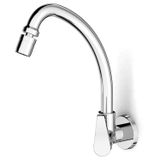 Torneira Para Cozinha De Parede Bica Móvel Com Arejador Articulado Like Cromado