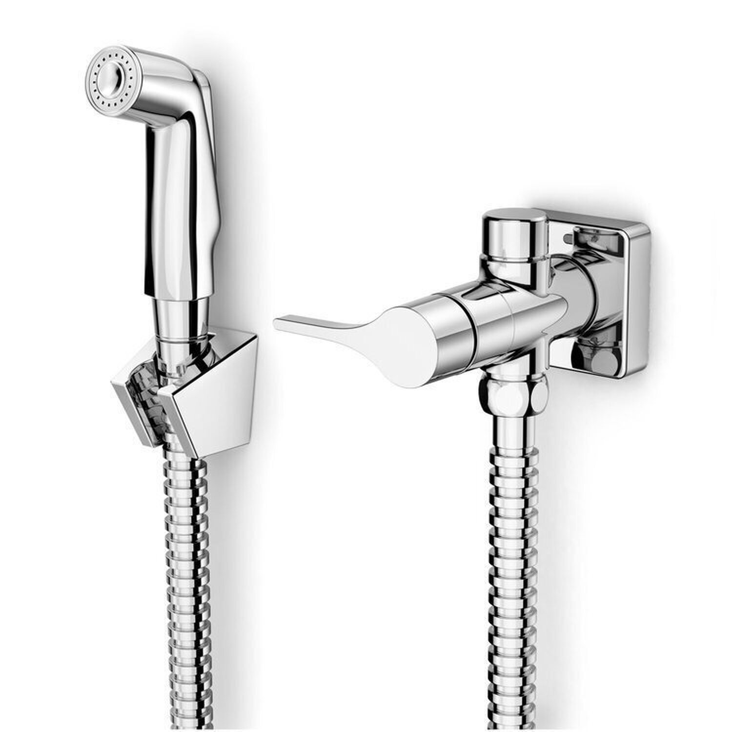 Kit Com 2 Ducha Higiênica Com Derivação Insignia Cromado