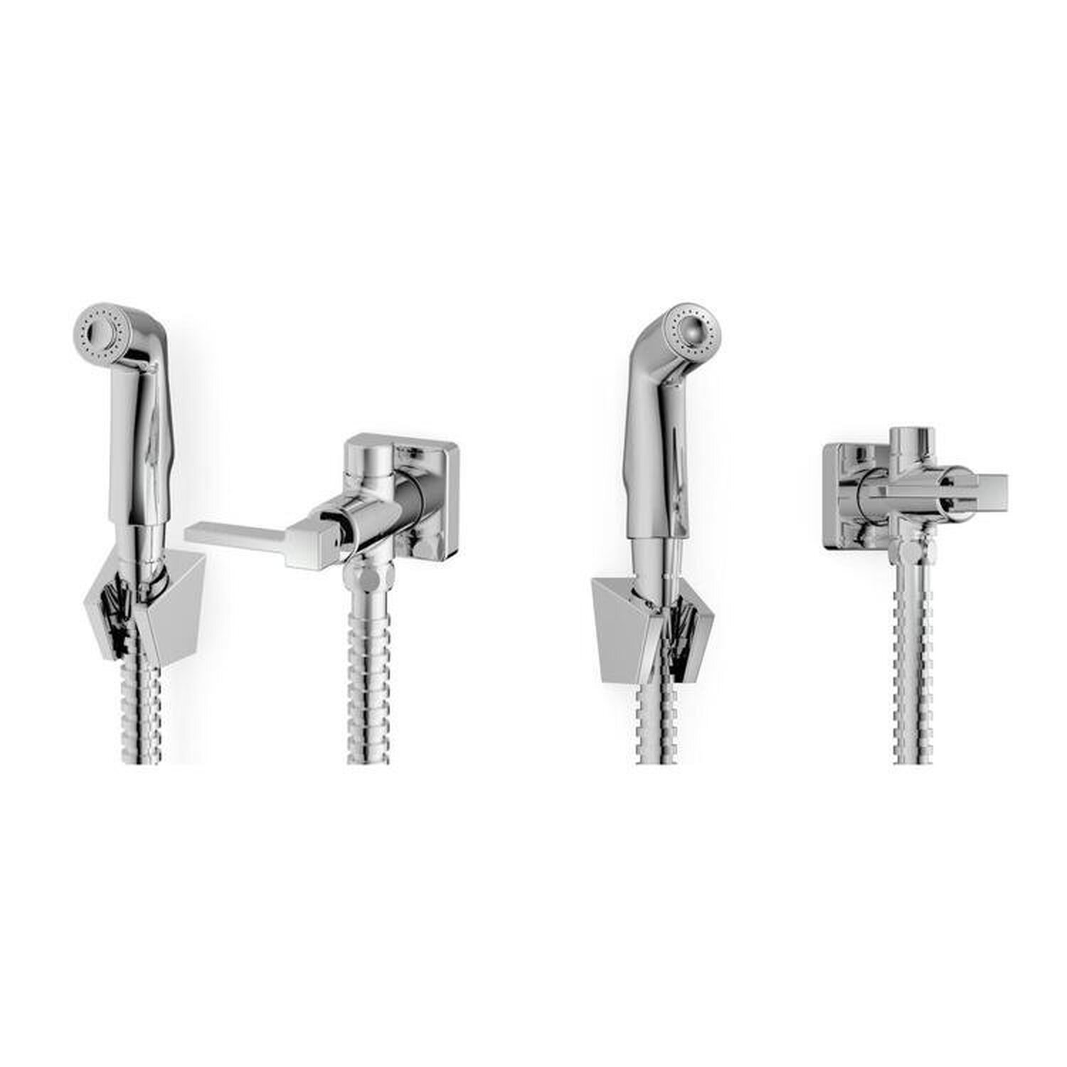 Kit Com 2 Ducha Higiênica Com Derivação Elite Celite Cromado