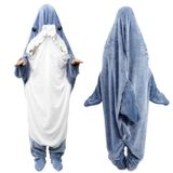 Cobertor Vestível Com Capuz Shark Para Crianças E Adultos Aierden