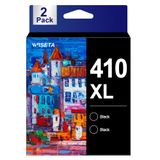 Cartuchos De Tinta Wiseta 410xl 410 Pretos Remanufaturados Epson 410