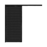 Porta Lambri De Correr De Aluminio 215x90cm Suspensa Preto