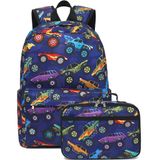 Mochila Escolar Ledaou Kids Com Lancheira Para Meninos E Meninas
