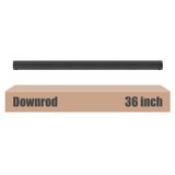 Ventilador De Teto Downrod Dpxmyg 91cm Com Cabo De Extensão Preto