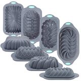 Forma De Pão Tongjude Silicone, 4 Peças Para Assar Pão, 6 Xícaras