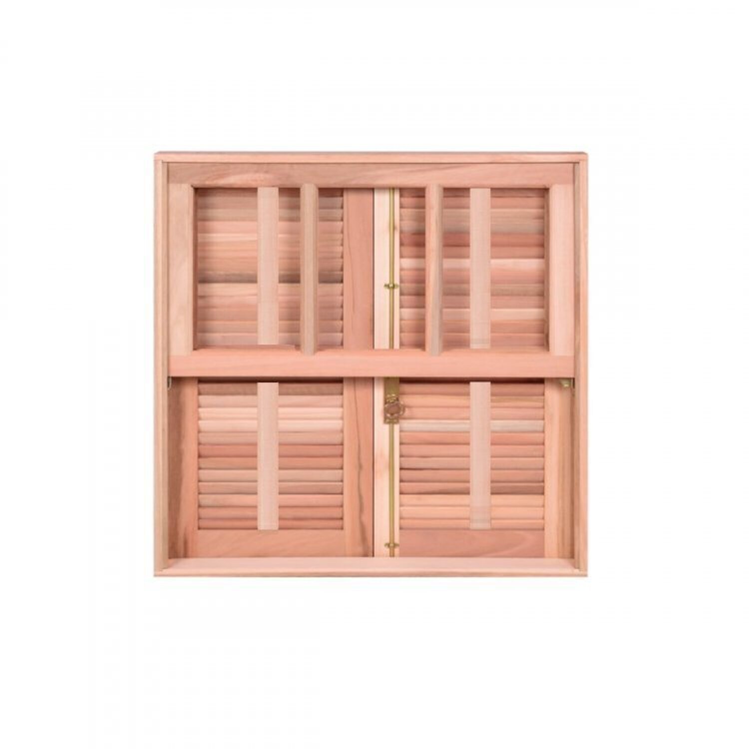 Kit Com 2 Janelas Guilhotina Com Ferragem Je821 Esel 100x120x12cm Natural