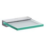 Saboneteira De Vidro Verso Brilhante E Elegante Cromado