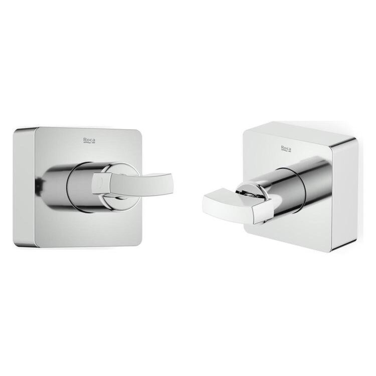 Kit 2 Acabamentos De Registro Para Base Deca 1.1/4, 1.1/2 Virtus Roca Cromado