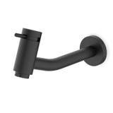 Torneira Para Lavatório De Parede Basic Celite Preto Matte