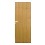 Folha Lisa Imbuia Fechadura Alavanca Externa E Dobradiça 72 X 210 Natural