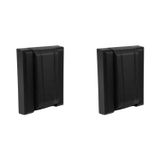 Kit Com 2 Acabamentos Para Válvula De Descarga Bl6100 Ducon Metais Black