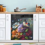 Tampa Magnética Para Lava-louças Jiponi Colorful Flowers 58x66cm