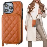 Capa Tipo Carteira Crossbody Bocasal Para Iphone 14 Pro Max Brown