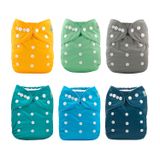 Fralda De Pano Alvababy Com 12 Inserções, Tamanho Único Para 3-15 Kg