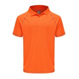 Camisa Polo Masculina Moheen De Manga Curta Laranja 7xl