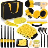 Kit De Ferramentas De Limpeza De Carros Herrfilk 22 Unidades Com Bolsa De Transporte