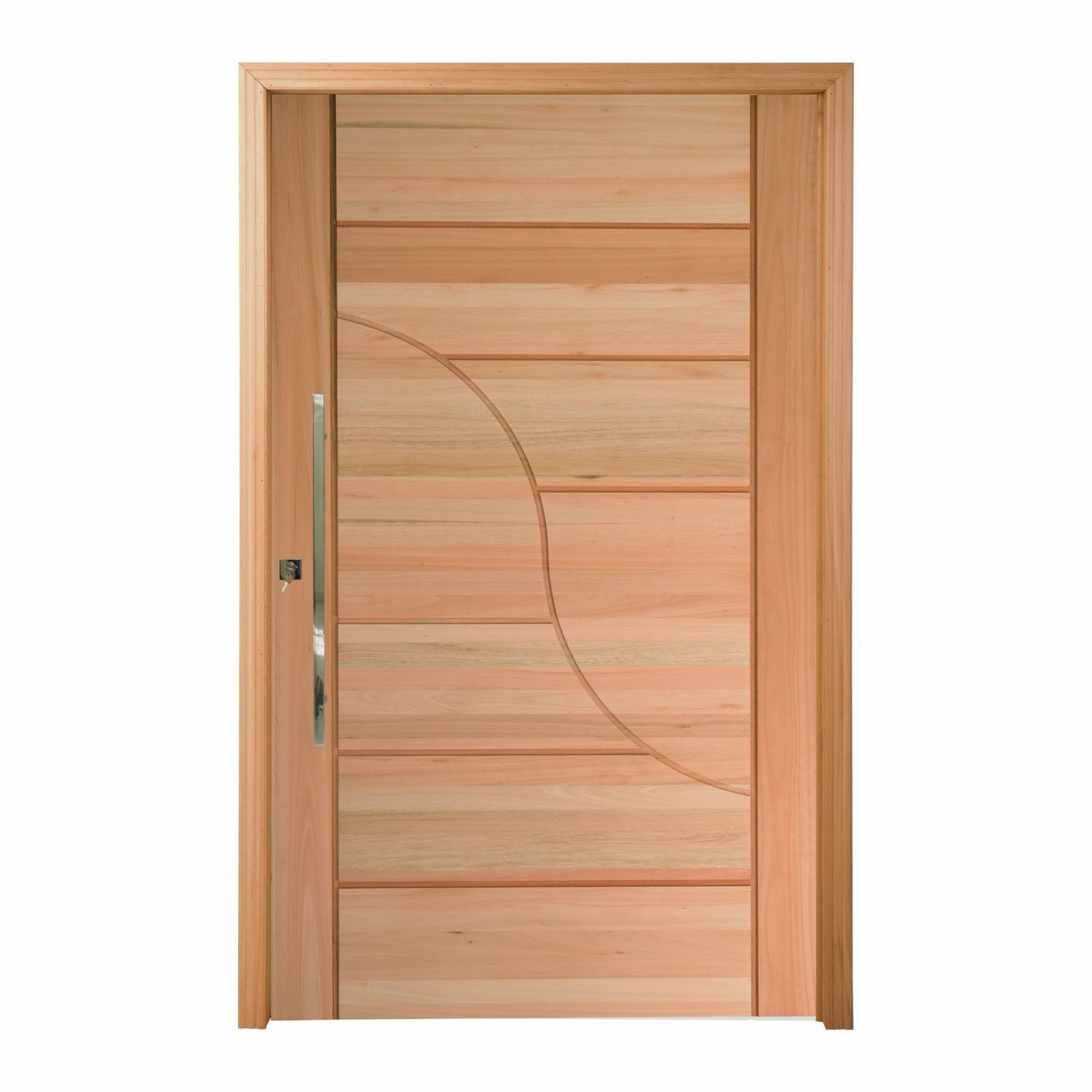 Porta Pivotante Maciça 214x109cm Eucalipto Pm91 Sublime Cruzeiro Portas Natural