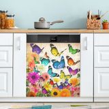 Tampa Magnética Para Lava-louças Qugrl Vintage Spring 58,42x66,04cm