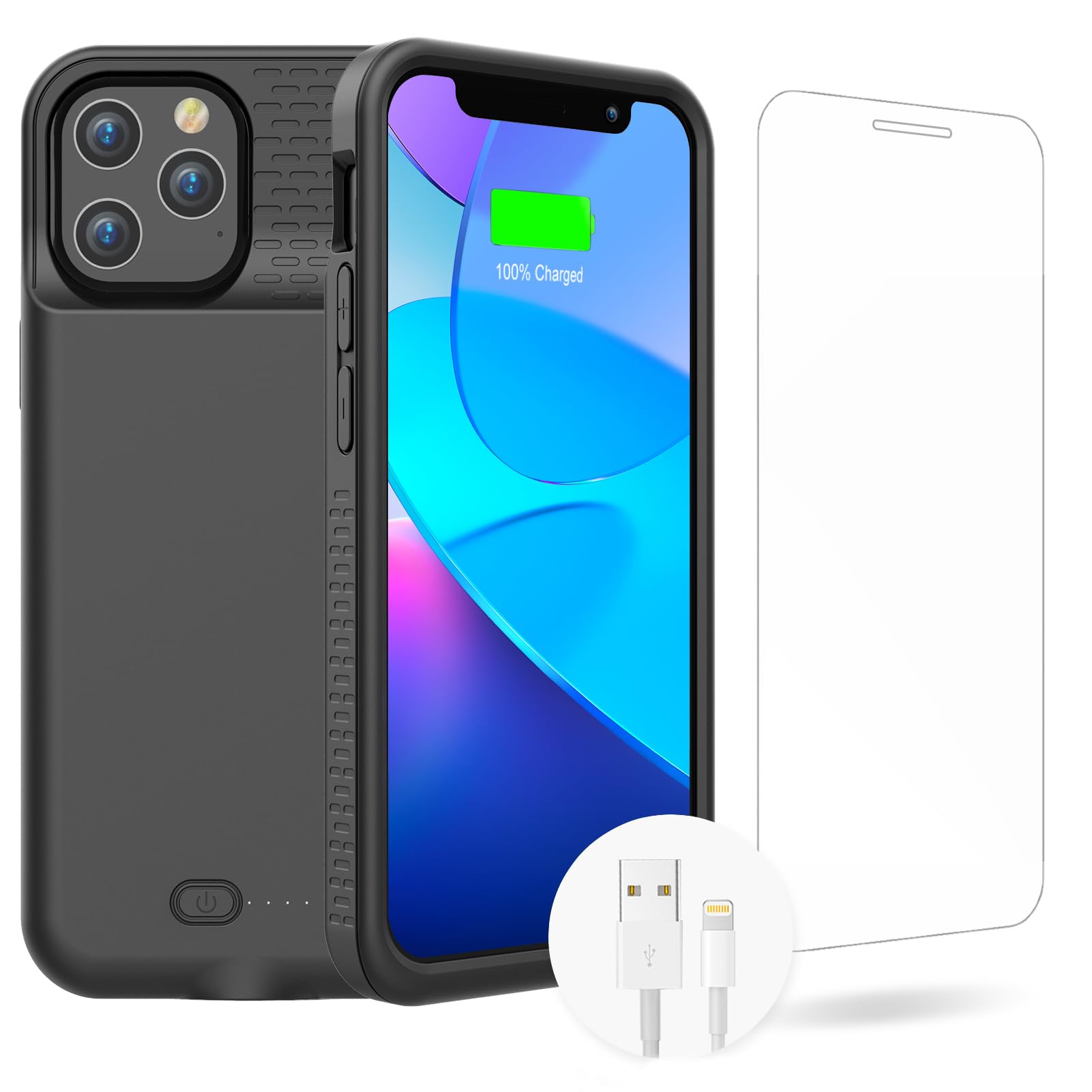 Capa De Bateria Gin Foxi Para Iphone 12 Pro Max 7000mah