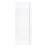 Folha De Porta Maciça 210x82cm Eucalipto Pm95 Clean Cruzeiro Portas Fundo Primer Branco