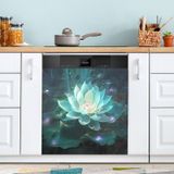 Tampa Magnética Para Máquina De Lavar Louça Jiponi Glowing Lotus Flower 58x66cm