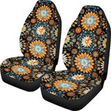 Capas De Assento De Carro Instantarts Hippie Mandala Flower 2 Peças