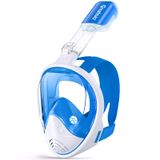 Máscara De Snorkel Greatever Full Face Com Sistema Respiratório De Topo Seco