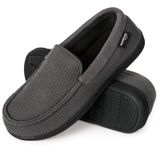 Mocassim De Espuma Viscoelástica Slippers Hometop Comfort Para Homens Cinza